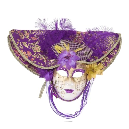 Holibanna 1 Stück Venezianische Maske Maskenmaske Vollgesichtsabdeckung Vintage-maske Für Erwachsene Für Halloween-kostümparty Holibanna 1 Stück Venezianische Maske Maskenmaske Vollgesichtsabdeckung Vintage-maske Für Erwachsene Für Halloween-kostümparty von Holibanna
