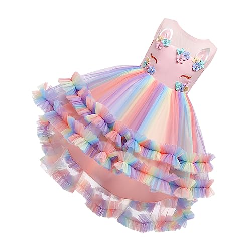 Holibanna 1 Stück Ballettröckchen Kleid Für Mädchen Mädchen-tüllkleid Mädchen Prinzessin Verkleiden Sich Geburtstagskleid Tutu-rock Performance-rock Cosplay-kleid Mädchenkleid Rosa von Holibanna