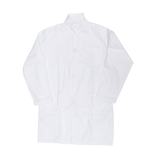 Holibanna Weißer Kinder-laborkittel - Kindermäntel Dünne Mäntel Für Kinder Schlichtes Design Bequeme Baumwolle Für Cosplay von Holibanna