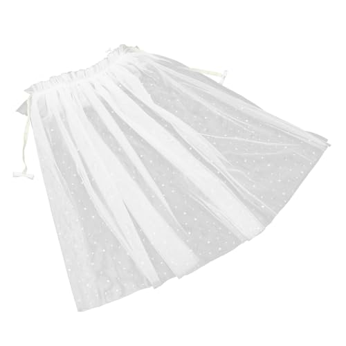 Holibanna 1 Stück Schneeflockenmantel Kostüm Umhang Kap Geburtstag halloween umhang für verkleidung kinderkostüme -Mantel für Mädchen Partymantel Polyester (Polyester) Weiß von Holibanna