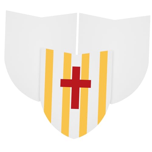 Holibanna 10 Stück Teiliges DIY Schild aus Stabilem Papier Leere Blanko Schilde zum Bemalen Leichte Cosplay Accessoires für Mädchen Ritter Kostüm Party Spaßerlebnis von Holibanna