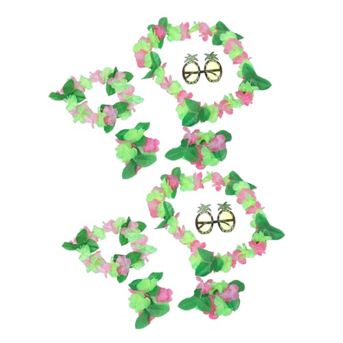 Holibanna 10-teiliges Tropisches Zubehörset Mit Hawaiianischen Blumenkränzen Und Ananasgläsern Für Partydekorationen Im Strandurlaub Holibanna 10-teiliges Tropisches Zubehörset Mit Hawaiianischen Blumenkränzen Und Ananasgläsern Für Partydekorationen Im Strandurlaub von Holibanna