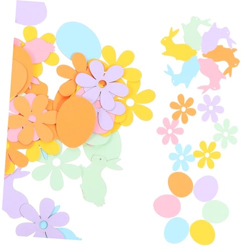 Holibanna 100 Stück Kaninchen-Osterei-Konfetti Konfetti zum Thema Ostern Konfetti- streuen Konfetti-Eier Tischdeko Konfetti Kleine Konfetti Geburtstag Konfetti Papier von Holibanna