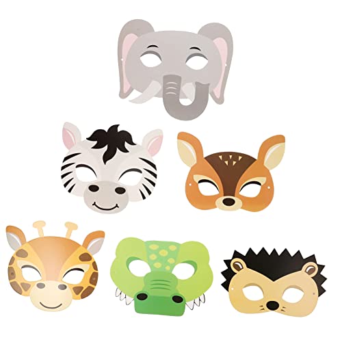 Holibanna 12-stück Cartoon-tiermaske Für Kleinkinder Cosplay-maske Partygeschenke Halloween-requisiten Wiederverwendbar von Holibanna