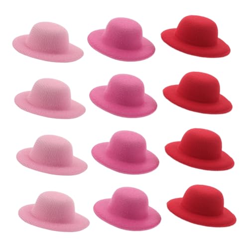 Holibanna 12 Stück Teiliges Mini Top Hat Haarspangen Kleine Cowboy Cowgirl Hüte Sicherer Halt Leichter Vintage Haar-accessoire für Westernpartys Teepartys und Alltagsstyling von Holibanna