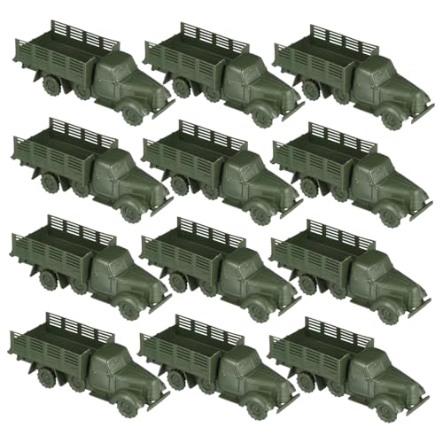 Holibanna 12 Stück Teiliges Mini Truck für Interessante Militärfahrzeuge Emotionen Koordination und Kreativität für Zuhause Hotels und Outdoor Spielaktivitäten von Holibanna
