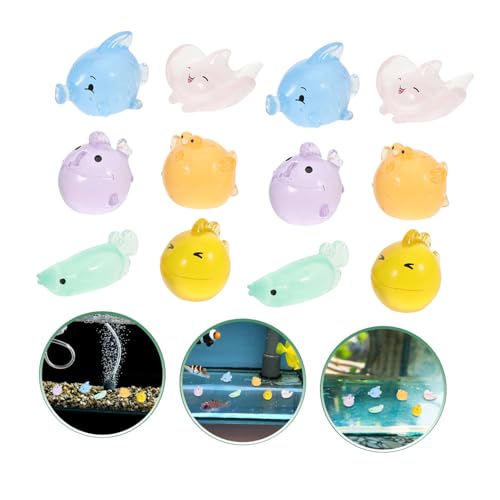 Holibanna 12Stücke Mini Ozeantierfiguren Leuchtende Aquarium Dekoration aus Harz für DIY Wasseranlagen Niedliche Kleine Fische für Aquarien und Kreative Wohnraumgestaltung Holibanna 12Stücke Mini Ozeantierfiguren Leuchtende Aquarium Dekoration aus Harz für DIY Wasseranlagen Niedliche Kleine Fische für Aquarien und Kreative Wohnraumgestaltung von Holibanna