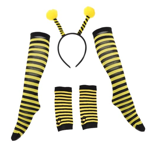 Holibanna 1Satz Bienenkostüm für Niedliches Bienen mit Stirnband Gestreiften Langen Handschuhen Strümpfen Karneval Kostümpartys Bühnenaufführungen Holibanna 1Satz Bienenkostüm für Niedliches Bienen mit Stirnband Gestreiften Langen Handschuhen Strümpfen Karneval Kostümpartys Bühnenaufführungen von Holibanna