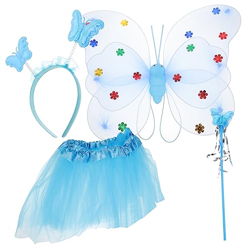 Holibanna 1Satz Kostüm für Teiliges mit Tüllrock Schmetterlingsflügeln Zauberstab Haarreif Karneval Geburtstagsfeiern Rollenspiele Holibanna 1Satz Kostüm für Teiliges mit Tüllrock Schmetterlingsflügeln Zauberstab Haarreif Karneval Geburtstagsfeiern Rollenspiele von Holibanna