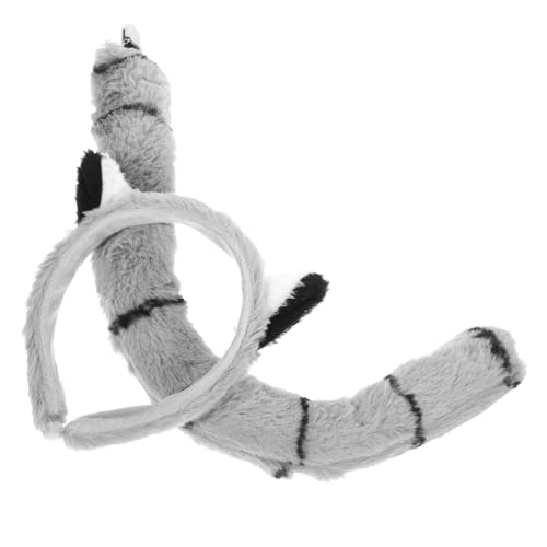 Holibanna 1Satz Lemuroid Kostümset für Ohr Stirnband und für Karneval Halloween und Fasching Einzigartiger Kopfschmuck für Kostümpartys und Themenveranstaltungen von Holibanna
