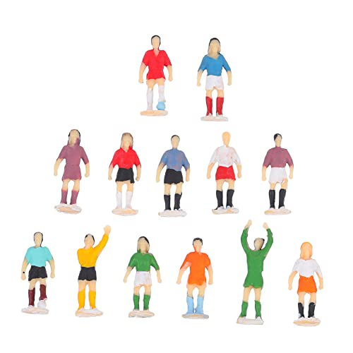 Holibanna 1Satz Mini Fußballspieler Figuren Modell Simulation Desktop Mini Charakterschmuck Maßstab Fußball Actionfiguren von Holibanna