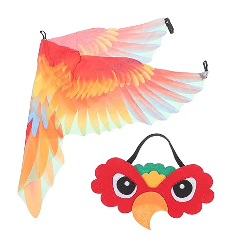 Holibanna 1Satz Papageienflügel Kostüm für Leichtes Vogelkostüm Zubehör für Halloween Geburtstagsfeiern Karneval für Kreative Fotos Unvergessliche Auftritte Angenehmer von Holibanna