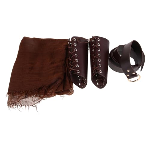 Holibanna 1Satz Ritter Cosplay Für Herren Mittelalter Umhang Gürtel Armschienen PU Für Halloween Mottopartys Bühnenauftritte Holibanna 1Satz Ritter Cosplay Für Herren Mittelalter Umhang Gürtel Armschienen PU Für Halloween Mottopartys Bühnenauftritte von Holibanna