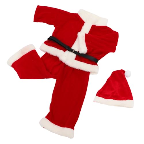 Holibanna 1Satz Santa Kostüm für Jungen Hut Kleidung für Weihnachtsfeiern Kostümpartys Hochwertigem Material Gefertigt Perfektes Holibanna 1Satz Santa Kostüm für Jungen Hut Kleidung für Weihnachtsfeiern Kostümpartys Hochwertigem Material Gefertigt Perfektes von Holibanna