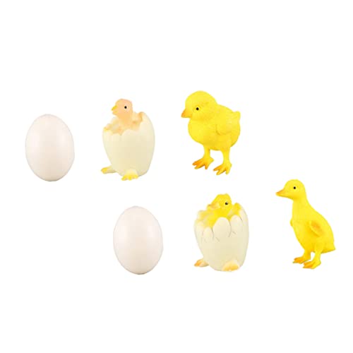 Holibanna 1Satz Simulation Küken und Entenspielzeug Umweltfreundliche Modelle mit Pfeifefunktion und Eiern für Kreative Lernspiele und Heimdekoration von Holibanna