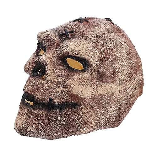 Holibanna 1Stk Vogels cheuche Maske Halloween-Requisiten Halloween- Kostüm LED-Lichtmaske halloween deko halloween schminke Party-Cosplay-Maske gruselige Vogelscheuchenmaske Emulsion von Holibanna