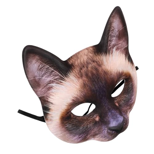 Holibanna 1Stk lustige Katzenmaske halloween masken halloweenmaske Halloween-Maske Halloween-Kostüme für Katzen Katzenmaske mit halben Augen Kostüm Maskerade Katze Gesichtsmaske Brown Holibanna 1Stk lustige Katzenmaske halloween masken halloweenmaske Halloween-Maske Halloween-Kostüme für Katzen Katzenmaske mit halben Augen Kostüm Maskerade Katze Gesichtsmaske Brown von Holibanna
