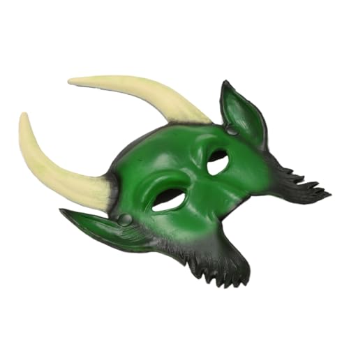 Holibanna 1stk Cospaly Maske Teufel Cosplay Hörner Tier-cosplay-kostüm 3d-tiermaske Party-gesichtsabdeckung Cosplay-kostüme Halloween-kleidung Tiermasken Karnevalsmaske Tierische Maske Green Holibanna 1stk Cospaly Maske Teufel Cosplay Hörner Tier-cosplay-kostüm 3d-tiermaske Party-gesichtsabdeckung Cosplay-kostüme Halloween-kleidung Tiermasken Karnevalsmaske Tierische Maske Green von Holibanna