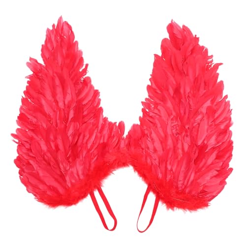 Holibanna 1stk Engelsfederflügel Fotoshooting-requisite Stütze Kostüm Funkeln Rüsche Stolz Bogen Weihnachtsdeko Fee Cosplay-requisite Leistungsversorgung Rückseitige Verzierungen Rot Holibanna 1stk Engelsfederflügel Fotoshooting-requisite Stütze Kostüm Funkeln Rüsche Stolz Bogen Weihnachtsdeko Fee Cosplay-requisite Leistungsversorgung Rückseitige Verzierungen Rot von Holibanna