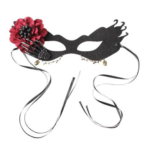 Holibanna Halloween Glow Skull Maske Halbgesichts-verkleidung Für Frauen Purge Maske Weibliche Geisterhexenkostüme von Holibanna