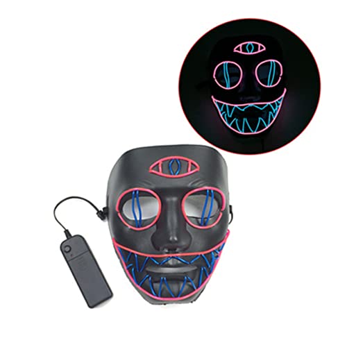 Holibanna 1stk Leuchtende Maske Halloween-led-horrormaske Halloween-kostüm Beleuchtete Maske Led-halloween-maske Party-anziehmaske Leuchten in Der Dunklen Maske Persönlichkeit Gesichtsmaske von Holibanna