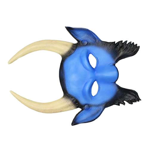 Holibanna 1stk Party-gesichtsabdeckung Halloween-masken Halloween Lustig Halloween-maske Lustig Halloween-gesichtsmaske Partygeschenke Für Kinderkostüme Kostüm Maske Teufelsmaske Blue von Holibanna