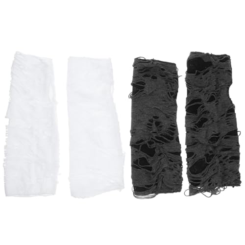 Holibanna 2 Paar Halloween Gothic Punk Handschuhe Damen Fingerlose Zerrissene Handschuhe Cosplay Party Musik Handschuhe Holibanna 2 Paar Halloween Gothic Punk Handschuhe Damen Fingerlose Zerrissene Handschuhe Cosplay Party Musik Handschuhe von Holibanna