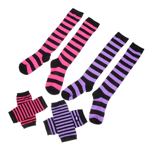 Holibanna 2 Sätze Gestreifte Socken Von Kindern Set Armstulpen Für Mädchen Socken Cosplay -requisiten Kniestrümpfe Für Damen Lange Strümpfe Für Damen Handgestrickte Socken Polyester Holibanna 2 Sätze Gestreifte Socken Von Kindern Set Armstulpen Für Mädchen Socken Cosplay -requisiten Kniestrümpfe Für Damen Lange Strümpfe Für Damen Handgestrickte Socken Polyester von Holibanna