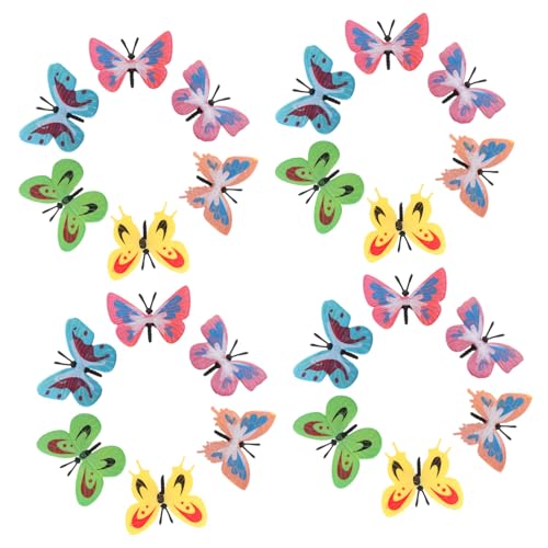 Holibanna 2 Sätze Simulation Schmetterlingsmodelle Lernspielzeug Realistische Fake Schmetterlinge Figuren für Bildung und Deko von Holibanna