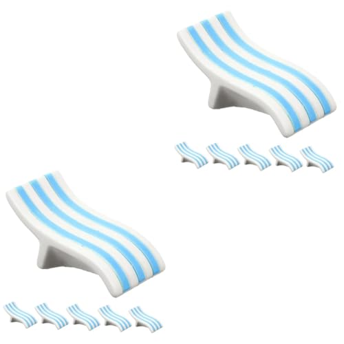 Holibanna 2 Sätze Strandkorb Dekoration Mini-stühle Mini-hausstuhl Mini-stuhlverzierung Miniaturstühle Für Puppenhaus Puppenhaus-miniaturmöbel Miniatur-puppenhauszubehör Harz 6 Stück * 2 von Holibanna