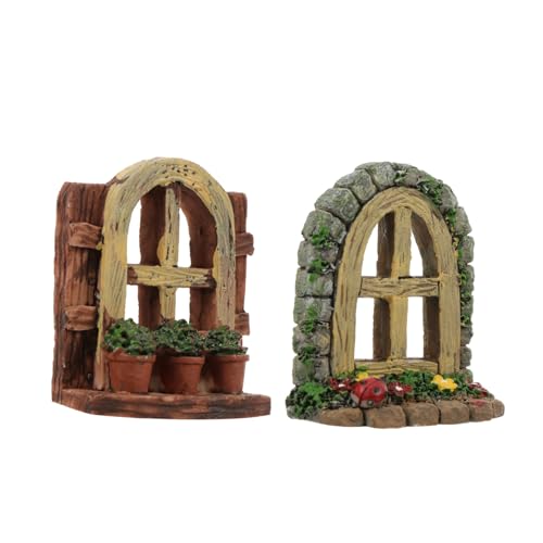 Holibanna 2 Stück Aquarium Dekoration Miniatur Landschaftsornamente für DIY Aquarien und Mikro Kreative Resin Modelle für Fischtanks und Wohnräume von Holibanna