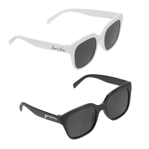 Holibanna 2 Stück Braut Bräutigam Brillen mit Kristallverzierung Stilvolle Party-accessoires für Junggesellenabschied Brautparty und Hochzeitsdekoration Eyewear für Erwachsene Holibanna 2 Stück Braut Bräutigam Brillen mit Kristallverzierung Stilvolle Party-accessoires für Junggesellenabschied Brautparty und Hochzeitsdekoration Eyewear für Erwachsene von Holibanna