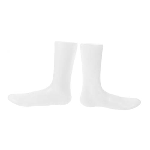 Holibanna 2 Stück Fußform-Schuhspanner Sockendisplay Socken-Display-fuß Falsches Bein Mannequin-füße Sockenhalter-Display Schaufensterpuppenfüße Für Socken Sockenform Fußanzeige Weiß Plastik von Holibanna