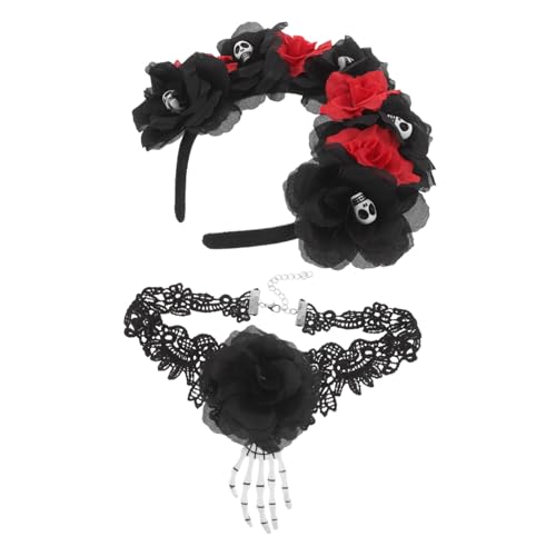 Holibanna 2 Stück Halloween Dekoration Gruseliges Stirnband Party Totenkopf Kopfbedeckung Kostümparty Haarband Totenkopf Halloween Stirnband Vampir Party Kopfbedeckung Damen von Holibanna