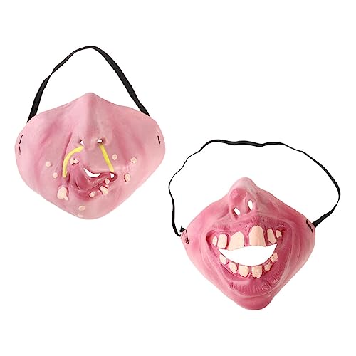 Holibanna 2 Stück Halloween Halbgesichtsmaske Lustige mit Kreativem Design für Damen und Herren Leicht und Komfortabel für Kostüm und Maskenpartys Halloween Cosplay Zubehör Holibanna 2 Stück Halloween Halbgesichtsmaske Lustige mit Kreativem Design für Damen und Herren Leicht und Komfortabel für Kostüm und Maskenpartys Halloween Cosplay Zubehör von Holibanna