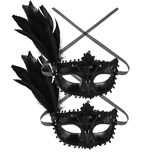 Holibanna 2 Stück Karnevalsmaske halloween masken halloweenmaske halloween masks halloween gesichtsmaske Frauenmaske Maskerade Kostüm Cosplay-Maske für Frauen Partyzubehör Plastik Black Holibanna 2 Stück Karnevalsmaske halloween masken halloweenmaske halloween masks halloween gesichtsmaske Frauenmaske Maskerade Kostüm Cosplay-Maske für Frauen Partyzubehör Plastik Black von Holibanna