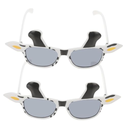 Holibanna 2 Stück Lustige Kuh Partybrille aus Leichtem PC Material Niedliches Tier Cosplay für Geburtstagsfeiern Requisiten Karneval und Neujahrsfeier Bequeme Design Brillen von Holibanna