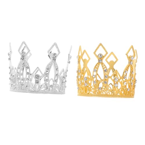 Holibanna 2 Stück Mini Krone Kuchenaufsätze aus Legierung mit Strass für Hochzeiten Prinzessinnen Torten und Feierliche Anlässe Tortendekoration Gold und Silber Holibanna 2 Stück Mini Krone Kuchenaufsätze aus Legierung mit Strass für Hochzeiten Prinzessinnen Torten und Feierliche Anlässe Tortendekoration Gold und Silber von Holibanna
