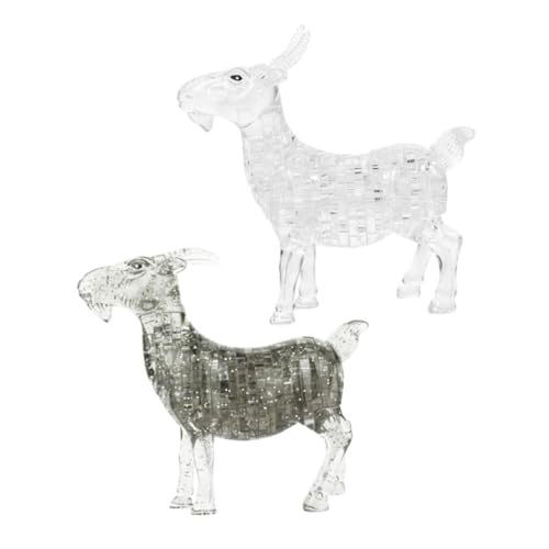 Holibanna 2 Stück Puzzle Ziege Figuren Kreative Tischdekoration für Wohnzimmer Büro und Schlafzimmer Einzigartige Handgefertigte Ziegenskulpturen aus Material Holibanna 2 Stück Puzzle Ziege Figuren Kreative Tischdekoration für Wohnzimmer Büro und Schlafzimmer Einzigartige Handgefertigte Ziegenskulpturen aus Material von Holibanna