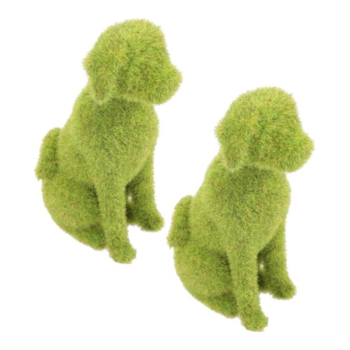 Holibanna 2 Stück Simulierter Rasenwelpe Kunstrasenteppich Für Terrasse Gitter Hinterhofdekor Hundegrasunterlage Mit Tablett Gartenzaunumrandung Katzengras Haustier Außen Green Beflockung von Holibanna