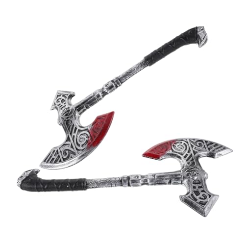 Holibanna 2 Stück Teiliges Viking Party Axt Kunststoff Realistische Requisite für Mittelalter Prähistorisch Ritter Kostüm Leicht Robust für Halloween Rollenspiel Holibanna 2 Stück Teiliges Viking Party Axt Kunststoff Realistische Requisite für Mittelalter Prähistorisch Ritter Kostüm Leicht Robust für Halloween Rollenspiel von Holibanna