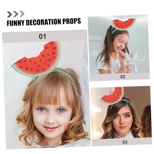 Holibanna 2 Stück Teiliges Wassermelonen stirnband Haarreif für Damen Lustiges Party accessoire Langlebig Angenehm zu Tragen für Sommerfeste und Kindergeburtstage von Holibanna