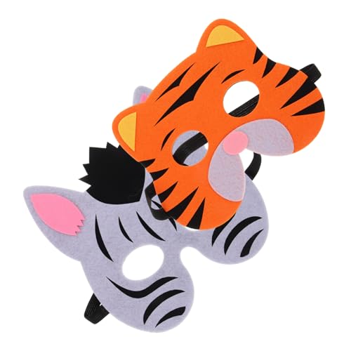 Holibanna 2 Stück Tiermasken für Halbe Gesichtsmaske für Karneval Halloween und Cosplay Zebra Tiger Lustige Kostümrequisiten für Partys Holibanna 2 Stück Tiermasken für Halbe Gesichtsmaske für Karneval Halloween und Cosplay Zebra Tiger Lustige Kostümrequisiten für Partys von Holibanna
