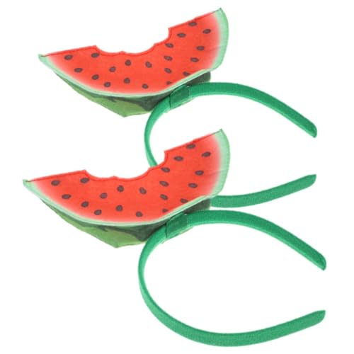 Holibanna 2 Stück Wassermelonen Haarbänder Sommerliches Hawaii Stirnband für Karneval Strand Party Geburtstagsdeko Mädchen Frauen von Holibanna