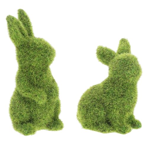 Holibanna 2 Stück grünes Kaninchenornament Easter Decoration plüschhase Bunny Plush Garden Decoration Gartendekoration Gartenfigur Party für Kaninchenmodell Festivaldekor Beflockung Green Holibanna 2 Stück grünes Kaninchenornament Easter Decoration plüschhase Bunny Plush Garden Decoration Gartendekoration Gartenfigur Party für Kaninchenmodell Festivaldekor Beflockung Green von Holibanna