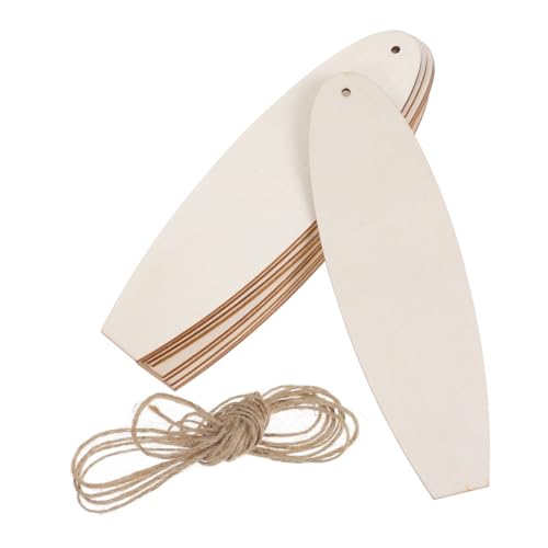 Holibanna 20 Stück Surfboard Decoration Pendants Surfbrett- aus Holz Mini-Surfbrett- Holzspäne Khaki Holibanna 20 Stück Surfboard Decoration Pendants Surfbrett- aus Holz Mini-Surfbrett- Holzspäne Khaki von Holibanna