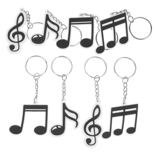 Holibanna 20Stücke Musik Schlüsselanhänger Noten Schlüsselbund für Musikpartys DIY Dekoration für Taschen und Schlüssel Hochwertiges Material von Holibanna