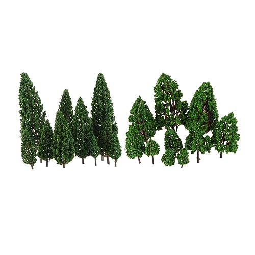 Holibanna 22Stücke Landschaftsmodell Bäume Modellbaum Set Für Architektur Und Diorama Für Modellbau Und Mini Bäume von Holibanna