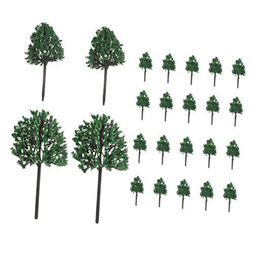 Holibanna 24Stücke Miniaturbaum Künstliche Bäume Für Landschaftsmodellierung DIY Sandtisch Dekoration Realistisches Design Für Landschaften Und Dioramen Leicht Und Einfach von Holibanna