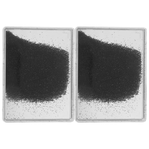 Holibanna 2Er-Packung Eisenpulverkasten physik experiment Eisenfüllungen für wissenschaftliche Experimente magnetisches Pulver Eisensand Wissenschaftliche Eisenspäne Kunststoff Black von Holibanna